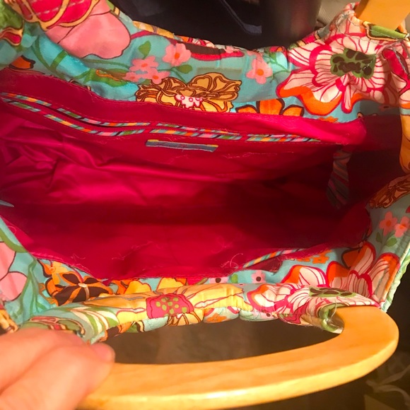 Vera Bradley quilted floral bag - Picture 6 of 8
